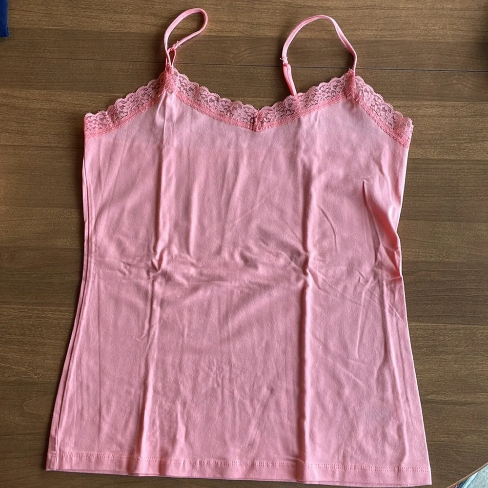 Merona White, Navy Blue and Peach Camisoles. - Picture 4 of 7